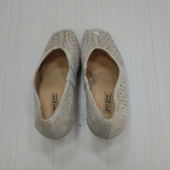 Paul Green Passion Bootie Lazer Cut Perforated Peep Toe Platform Ankle Shootie - Picture 6 of 10